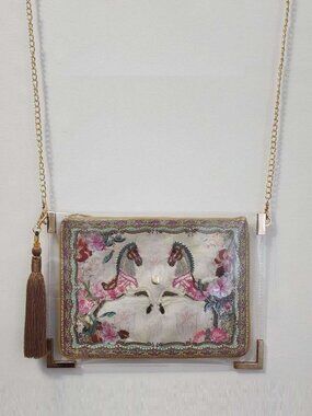 Clutch Saver Hand Bag with Gold‎ Shoulder Strap for Camilla Clutches